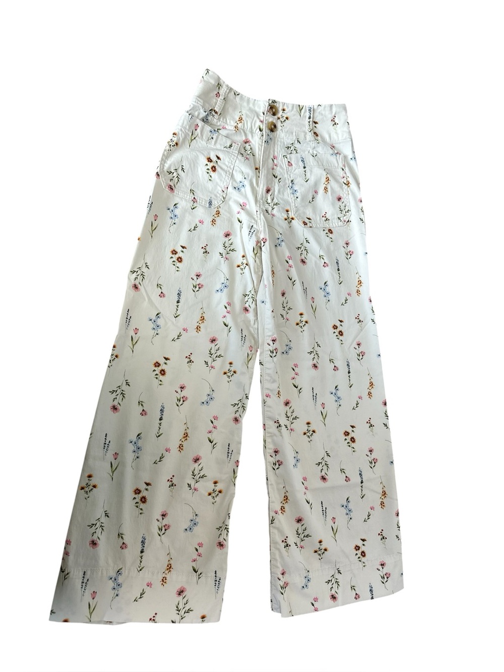 Women's LC Lauren Conrad Wildflower Super High Rise Wide Leg Crop Pants